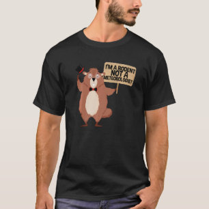 Woodchuck Day Ik ben een knaagdier Groundhog Day T-shirt