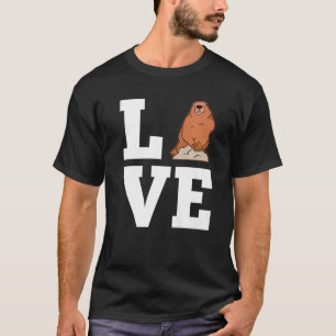 Woodchuck Rodent Groundhog Whisperer Groundhog Da T-shirt