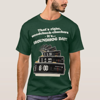 Woodchuckchuckers Groundhog Dag Wekker T-shirt