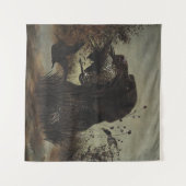 Woodcock Hunting met German Wirehaered Pointer Wandkleed (Voorkant (horizontaal))