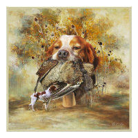 Woodcock jacht met Brittany Spaniel