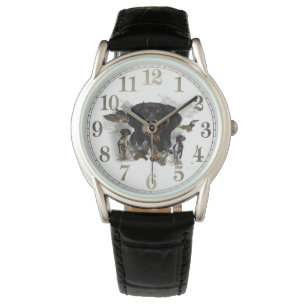 Woodcock jacht met Brittany Spaniel Horloge