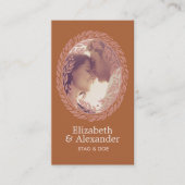 Woodcut Wreath Party Ticket - Rust (Devant)