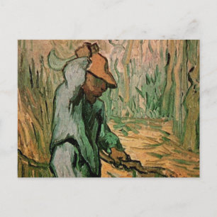 Woodcutter (na Millet) van Vincent van Gogh Briefkaart