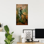Woodcutter (na Millet) van Vincent van Gogh Poster (Thuiskantoor)