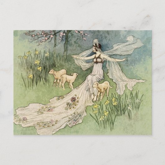 Woodcutter's Daugher Princess  Fairy Tale Briefkaart (Voorkant)