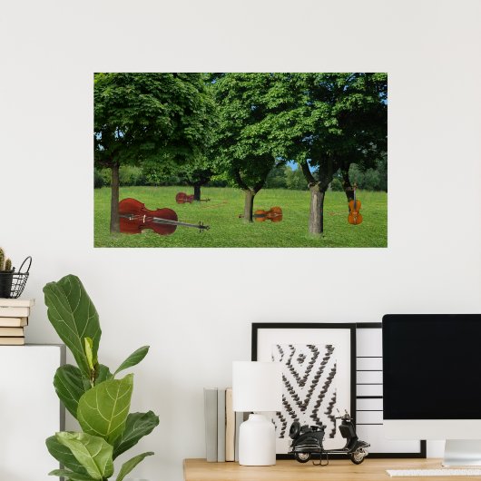 Wooded String Quartet Poster (Thuiskantoor)