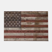 Wooden American Flag Deurmat (Voorkant)