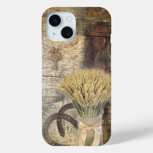 Wooden Barrel western land hoefijzer tarwe Case-Mate iPhone Case (Achterkant)