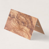 Wooden Carpenter Construction Handyman QR Code Visitekaartjes (Achterkant)