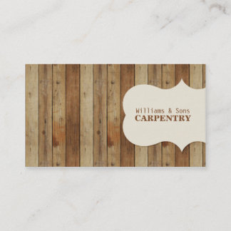 Wooden Carpentry Visitekaartje