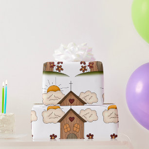 Wooden Church Cadeaupapier