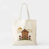 Wooden Church Tote Bag (Achterkant)