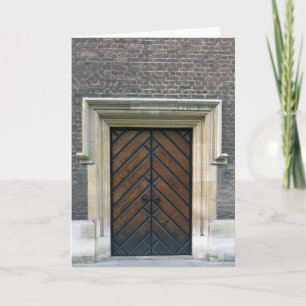 Wooden Doors - Wenskaart Londen Kaart