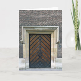 Wooden Doors - Wenskaart Londen Kaart