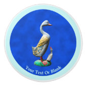 Wooden Ducks, weed Keramische Knop (Voorkant)