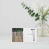 Wooden Fence Visitekaartje (Staand voorkant)