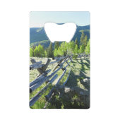 Wooden Fenceline Kredietkaart Flessenopener (Achterkant)