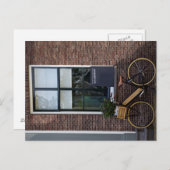 Wooden fiets briefkaart (Voorkant / Achterkant)