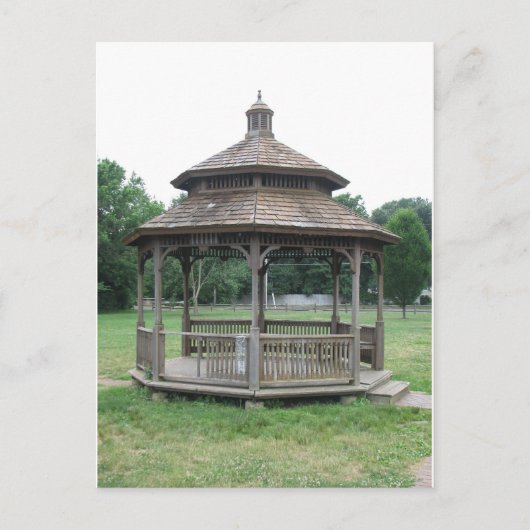 Wooden Gazebo Briefkaart (Voorkant)