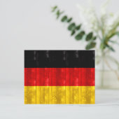 Wooden German Flag Briefkaart (Staand voorkant)