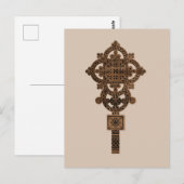 Wooden Hand Cross  Briefkaart (Voorkant / Achterkant)