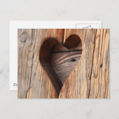 Wooden Heart Briefkaart (Voorkant / Achterkant)