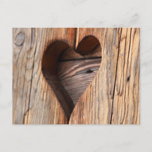 Wooden Heart Briefkaart