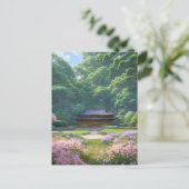 Wooden House van het bos Briefkaart (Staand voorkant)