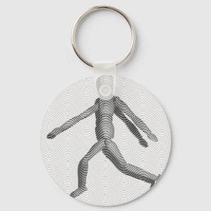 Wooden Human Mannequin Sleutelhanger