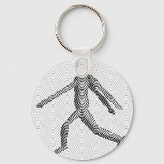 Wooden Human Mannequin Sleutelhanger (Voorkant)