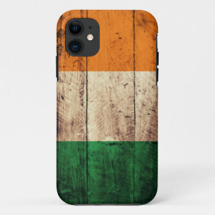 Wooden Ireland Flag iPhone 11 Hoesje