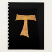 Wooden Kijk Franciscan Tau Cross Planner (Voorkant)