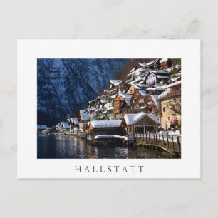 Wooden lakeside houses in Hallstatt, Oostenrijk Briefkaart