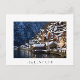 Wooden lakeside houses in Hallstatt, Oostenrijk Briefkaart