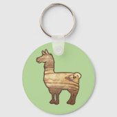 Wooden Llama-Sleutelhanger Sleutelhanger (Voorkant)