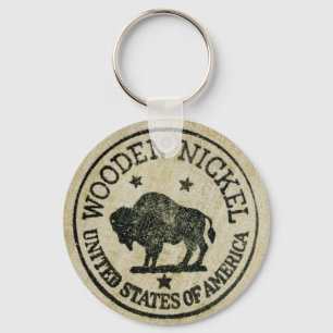 Wooden Nickel Sleutelhanger