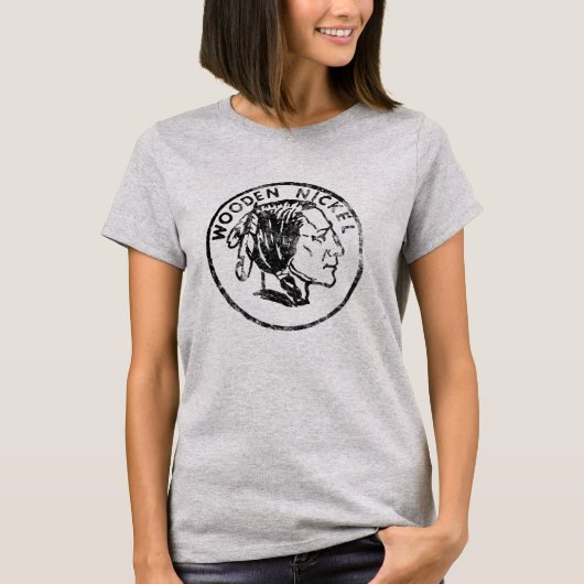  Wooden Nickel T-shirt (Voorkant)