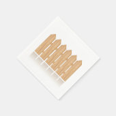 Wooden Picket Fence Servetten (Hoek)