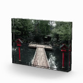 Wooden Pier framed by red Lanterns Fotoblokken (Rechts)