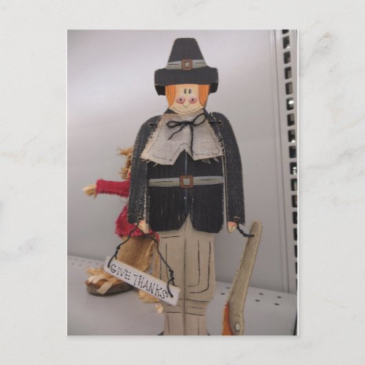 Wooden Pilgrim Briefkaart (Voorkant)