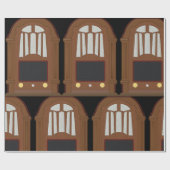  Wooden Radio Cadeaupapier (Vlak)