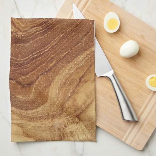 Wooden Rustic Teak Wood Textuur Hout Grain Foto Theedoek (Quarter Fold)