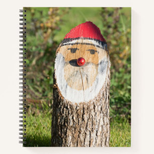 Wooden Santa Claus Notitieboek