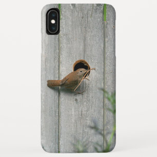 Wooden Smart phone-vogelhuis iPhone XS Max Hoesje