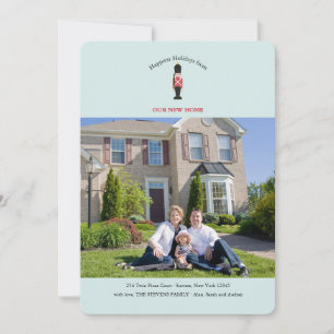 Wooden Soldier Photo Holiday Moving Kaart