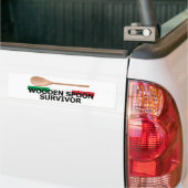Wooden Spoon Survivor Bumpersticker (Op Truck)