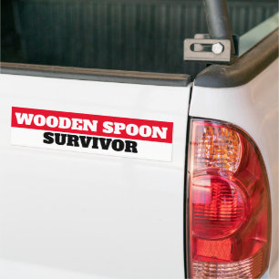 WOODEN SPOON SURVIVOR BUMPERSTICKER