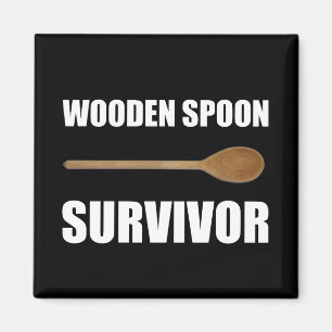 Wooden Spoon Survivor Magneet