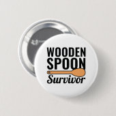 Wooden Spoon Survivor Ronde Button 5,7 Cm (Voorkant /achterkant)